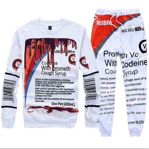 Tops Cough Syrup Sweatshirt And Joggers Poshmark